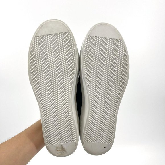 P448 F9Space Monet Spacelow Gold Black Leather Lace Up Low Sneaker Size EU37 US7 - Picture 7 of 12